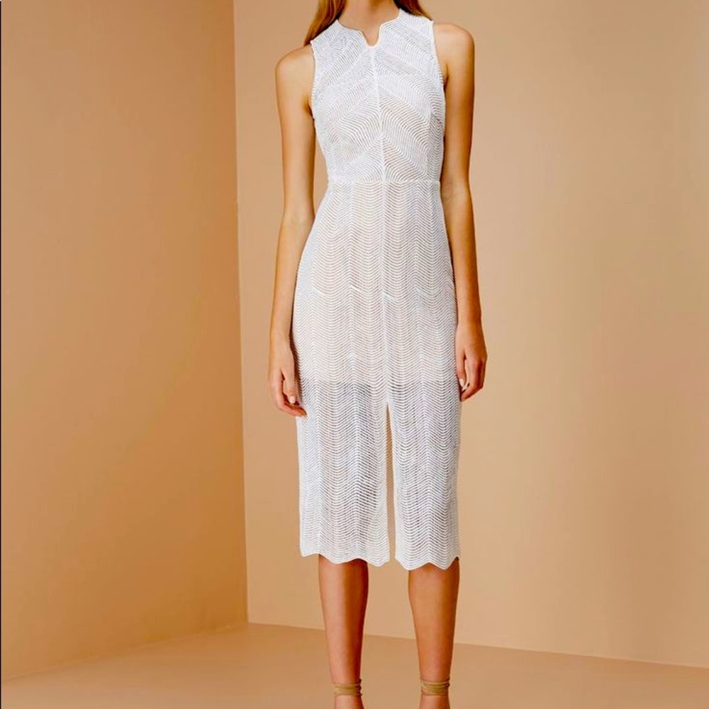 Keepsake Think Twice Ivory LACE dress NWT XS Bridal Shower Engagement Party